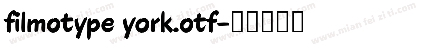 filmotype york.otf字体转换